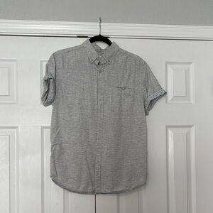 Denim & Flower Light Gray Short-Sleeve Button-Down Shirt